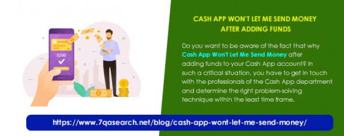Cash App Won't Let Me Send Money After Adding Funds
