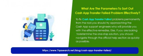 What Are The Parameters To Sort Out Cash App Transfer Failed Problem Effectively